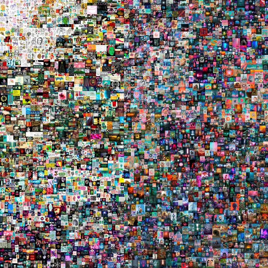 FILE PHOTO: "EVERYDAYS: THE FIRST 5000 DAYS" is a collage, by a digital artist BEEPLE